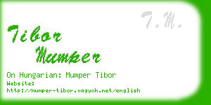 tibor mumper business card